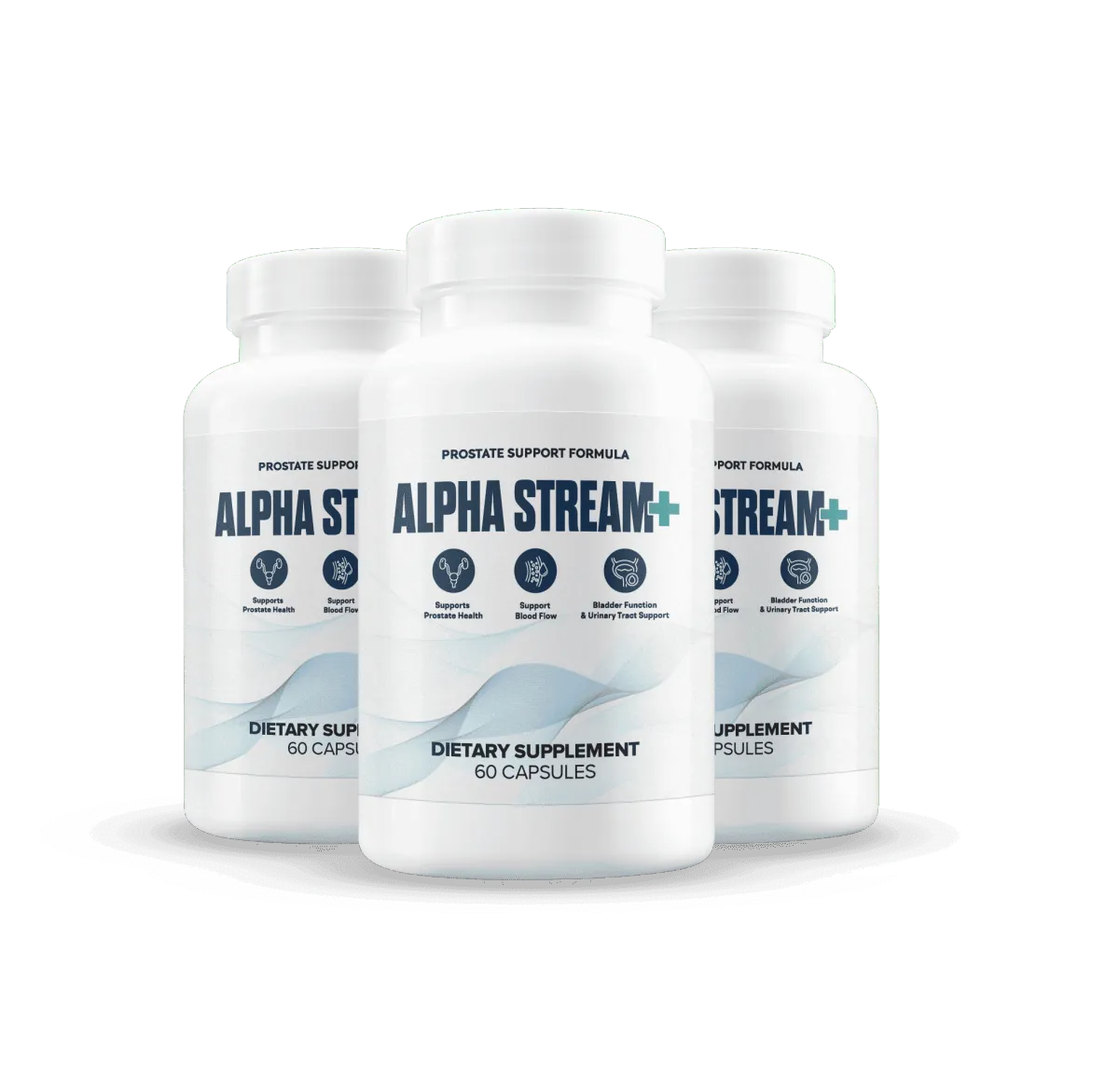 Alpha Stream Plus three bottles